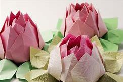 Paper lotus flower