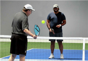 Pickleball players