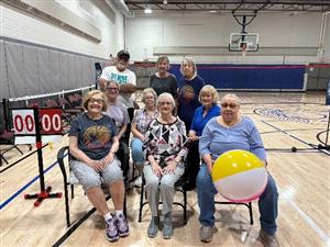 Chair volleyball group