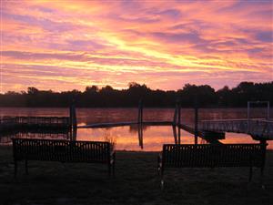 Sunrise over CT River